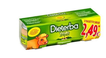 DIETERBA OMOGENEIZZATO VITELLO 3 PEZZI 80 G - Farmacia Mastrangelo 