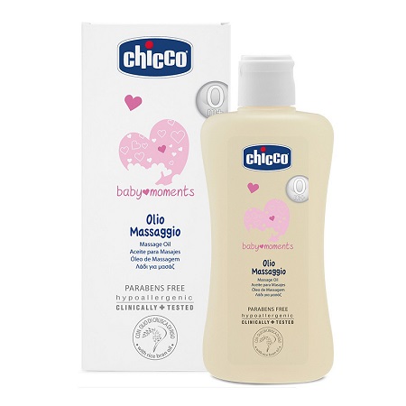 CHICCO COSMETICI BABY MOMENTS OLIO MASSAGGIO 200 ML - Farmacia Mastrangelo 