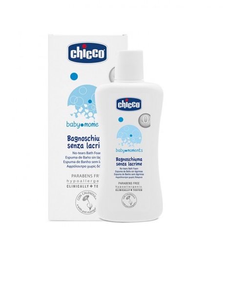 CHICCO COSMETICI BABY MOMENTS BAGNOSCHIUMA 200 ML - Farmacia Mastrangelo 