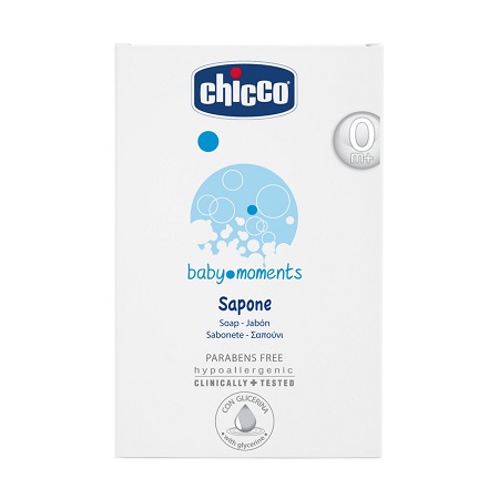 CHICCO COSMETICI BABY MOMENTS SAPONETTA 100 G - Farmacia Mastrangelo 