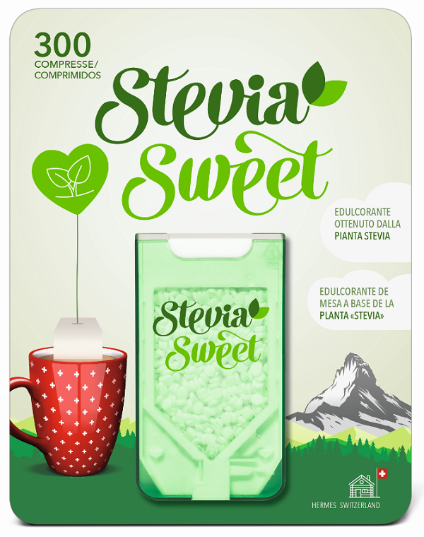 HERMESETAS STEVIA 300 COMPRESSE - Farmacia Mastrangelo 