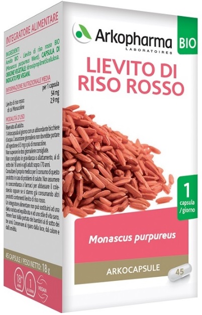 ARKO CAPSULE LIEVITO RISO ROSSO 45 CAPSULE BIO - Farmacia Mastrangelo 