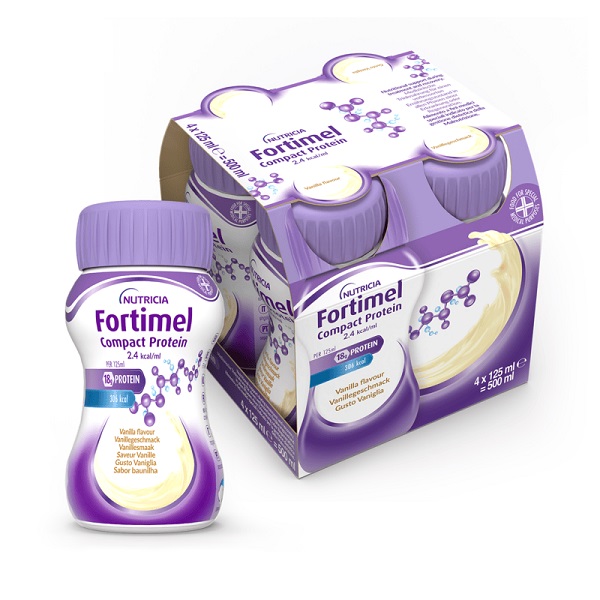 FORTIMEL COMPACT PROTEIN VANIGLIA 4 BOTTIGLIE DA 125 ML - Farmacia Mastrangelo 