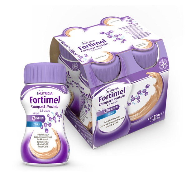 FORTIMEL COMPACT PROTEIN CAFFE' 4 BOTTIGLIE DA 125 ML - Farmacia Mastrangelo 