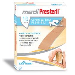 CEROTTO PER DITA MEDIPRESTERIL FLESSIBILE 12X2CM 10 PEZZI - Farmacia Mastrangelo 