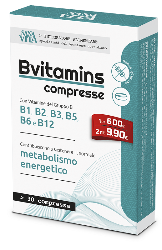 SANAVITA BVITAMINS 30 COMPRESSE - Farmacia Mastrangelo 