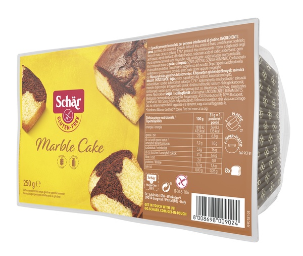 SCHAR MARBLE CAKE SENZA LATTOSIO 250 G - Farmacia Mastrangelo 