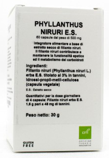 PHYLLANTHUS NIRURI ESTRATTO SECCO 60 CAPSULE - Farmacia Mastrangelo 