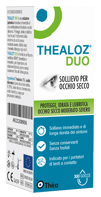 THEALOZ DUO SOLUZIONE OCULARE FLACONE 10 ML - Farmacia Mastrangelo 