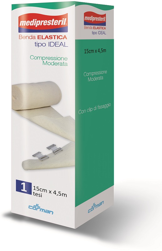 BENDA ELASTICA MEDIPRESTERIL IDEAL CM15X45MT - Farmacia Mastrangelo 
