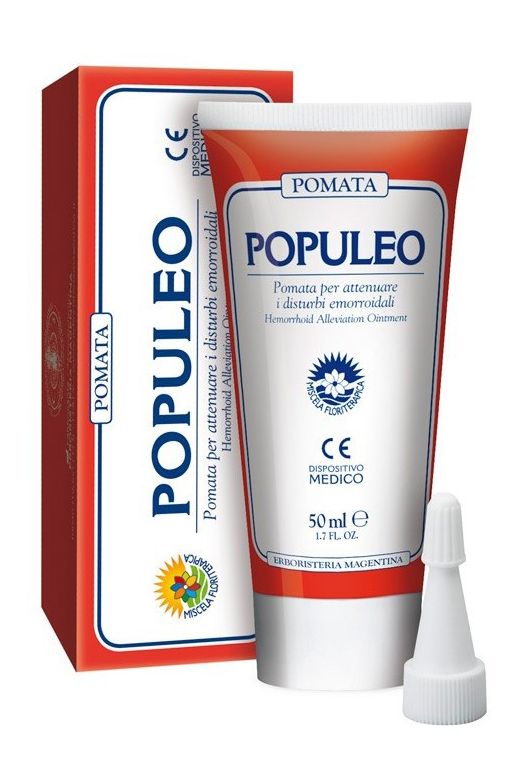 POPULEO POMATA EMORROIDI 50 ML - Farmacia Mastrangelo 