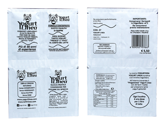 YOGURT LINEA FERMENTI LIOFILIZZATI 4 BUSTINE DA 6,5 G - Farmacia Mastrangelo 
