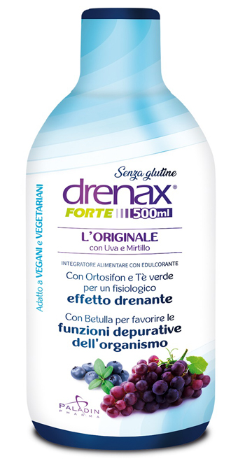 DRENAX FORTE L'ORIGINALE CON UVA E MIRTILLO 500 ML - Farmacia Mastrangelo 