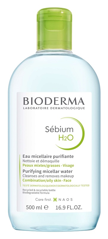 SEBIUM H2O ACQUA MICELLARE DETERGENTE PURIFICANTE 500 ML - Farmacia Mastrangelo 