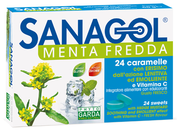 SANAGOL MENTA FREDDA 24 CARAMELLE - Farmacia Mastrangelo 