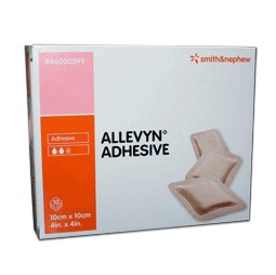 MEDICAZIONE ALLEVYN ADHESIVE 10 CM X 10 CM 10 PEZZI - Farmacia Mastrangelo 