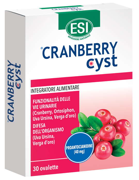 ESI CRANBERRY CYST 30 OVALETTE - Farmacia Mastrangelo 