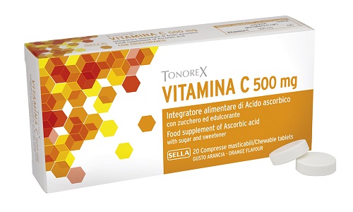 TONOREX VITAMINA C 500 MG 20 COMPRESSE - Farmacia Mastrangelo 