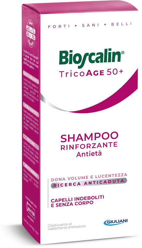 BIOSCALIN TRICOAGE SHAMPOO RINFORZANTE ANTIETA' 200 ML - Farmacia Mastrangelo 