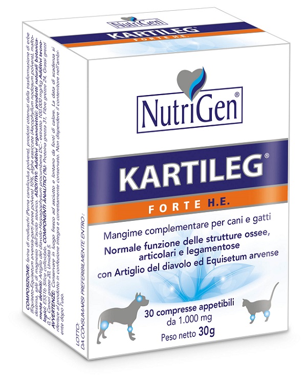KARTILEG FORTE HE 60 COMPRESSE APPETIBILI NUTRIGEN - Farmacia Mastrangelo 