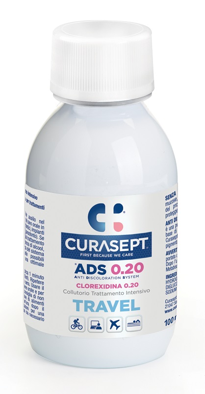 CURASEPT COLLUTORIO 0,20 ADS TRAVEL 100 ML - Farmacia Mastrangelo 