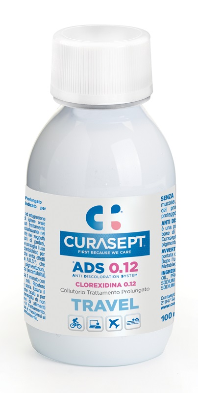 CURASEPT COLLUTORIO 0,12 TRAVEL ADS 100 ML - Farmacia Mastrangelo 