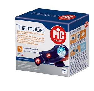 THERMOGEL CUSCINO TERAPIA CALDO FREDDO 10X26 CM CON FASCIA ELASTICA - Farmacia Mastrangelo 