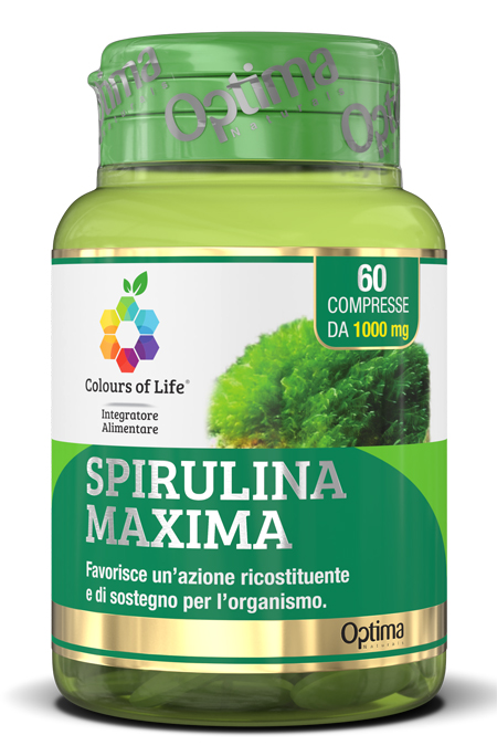 COLOURS OF LIFE SPIRULINA MAXIMA 60 COMPRESSE 1000 MG - Farmacia Mastrangelo 