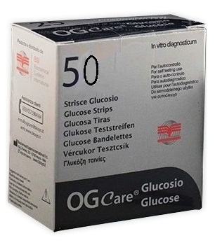 STRISCE MISURAZIONE GLICEMIA OGCARE 50 PEZZI - Farmacia Mastrangelo 
