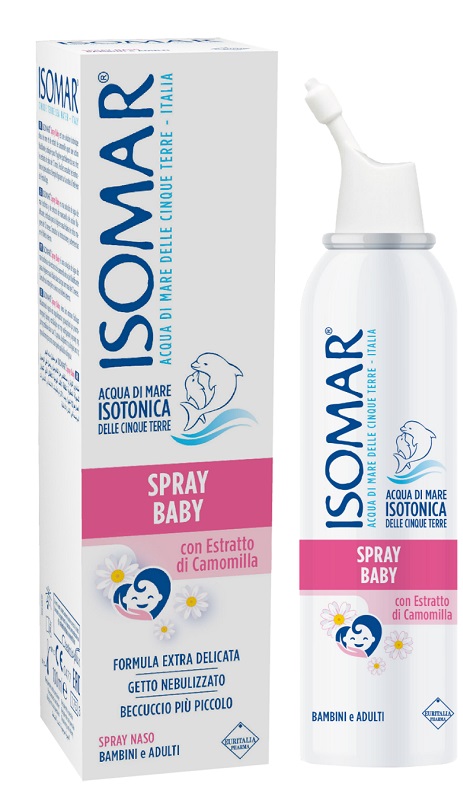 ISOMAR SPRAY BABY CON CAMOMILLA 100 ML - Farmacia Mastrangelo 