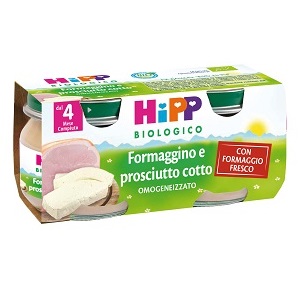HIPP BIO OMOGENEIZZATO FORMAGGINO PROSCIUTTO 2X80 G - Farmacia Mastrangelo 