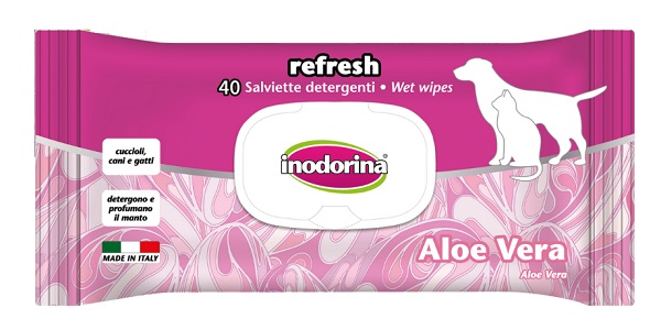 SALVIETTE ALOE VERA INODORINA 40 PEZZI - Farmacia Mastrangelo 