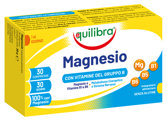 MAGNESIO CON VITAMINE GRUPPO B 30 COMPRESSE - Farmacia Mastrangelo 
