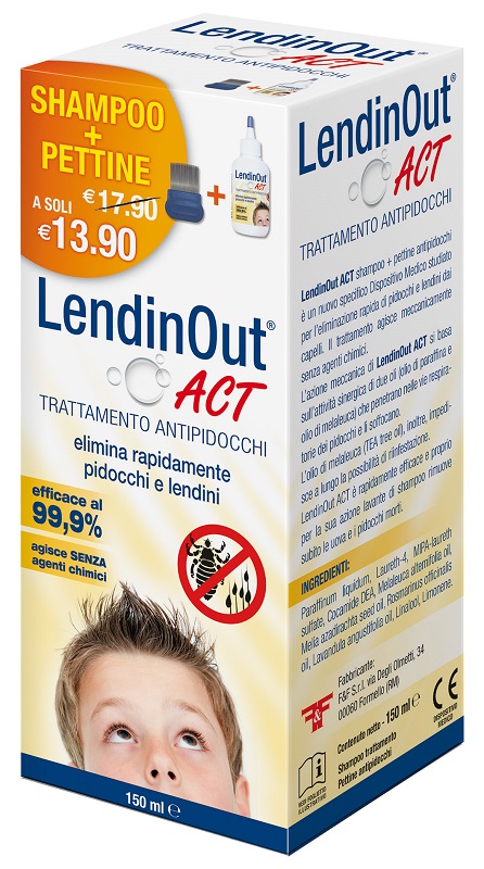 LENDINOUT ACT ANTIPIDOCCHI 150 ML - Farmacia Mastrangelo 