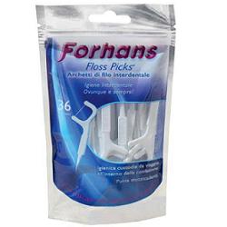 FORHANS ARCHETTI INTERDENTALI FLOSS PICKS 36PZ - Farmacia Mastrangelo 