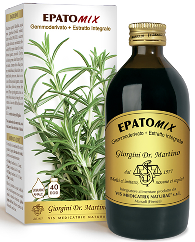 EPATOMIX GEMMODERIVATO + ESTRATTO INTEGRALE SENZA ALCOOL 200 ML - Farmacia Mastrangelo 