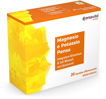 MAGNESIO E POTASSIO ARANCIA PENSA 24 BUSTINE EFFERVESCENTI - Farmacia Mastrangelo 
