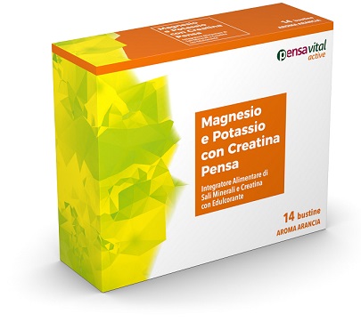 MAGNESIO E POTASSIO CON CREATINA ARANCIA PENSA 14 BUSTINE - Farmacia Mastrangelo 