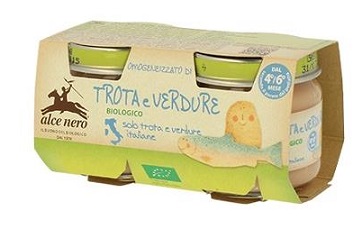 OMOGENEIZZATO TROTA E VERDURE BABY FOOD BIO 2 X 80 G - Farmacia Mastrangelo 