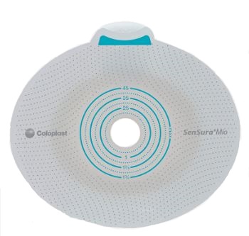 PLACCA PER UROSTOMIA COLOSTOMIA ILEOSTOMIA SENSURA MIO CLICK SISTEMA A DUE PEZZI FLANGIA 70 MM FORO RITAGLIABILE 10-65 MM 5 PEZZI - Farmacia Mastrangelo 