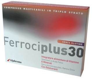 FERROCIPLUS 30 24 COMPRESSE MASTICABILI - Farmacia Mastrangelo 