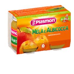 PLASMON OMOGENEIZZATO MELA ALBICOCCA 2 X 104 G - Farmacia Mastrangelo 