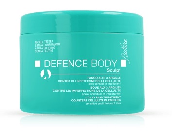 DEFENCE BODY ANTICELLULITE FANGO ALLE 3 ARGILLE VASO 500 G - Farmacia Mastrangelo 