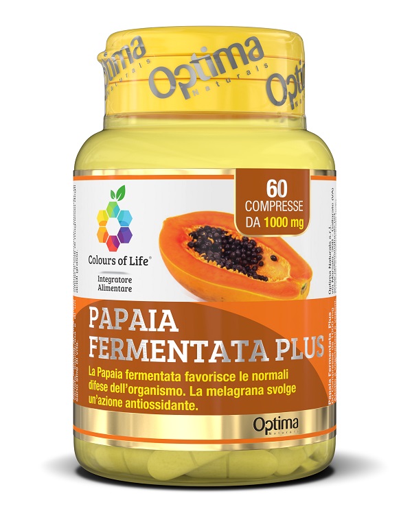 COLOURS OF LIFE FERMENTA PAPAIA PLUS 60 COMPRESSE 1000 MG - Farmacia Mastrangelo 