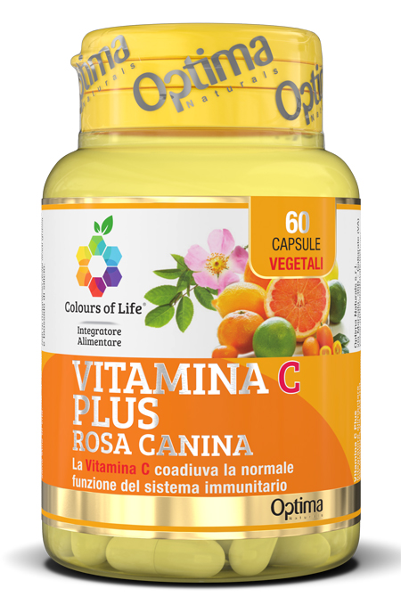 COLOURS OF LIFE VITAMINA C PLUS ROSA CANINA 60 CAPSULE VEGETALI 724 MG - Farmacia Mastrangelo 