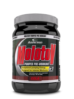 ANDERSON MOLOTOV PUMPED PRE-WORKOUT COLA 600 G - Farmacia Mastrangelo 