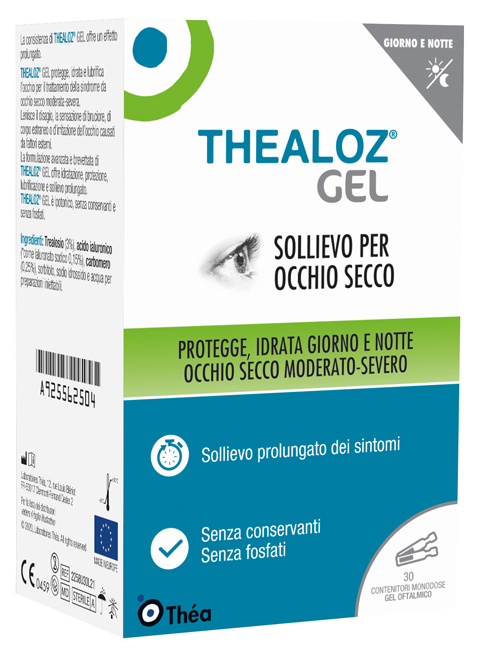THEALOZ GEL OFTALMICO 30 CONTENITORI MONODOSE 0,4 G - Farmacia Mastrangelo 