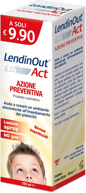 LENDINOUT ACT AZIONE PREVENTIVA SPRAY 100 ML - Farmacia Mastrangelo 