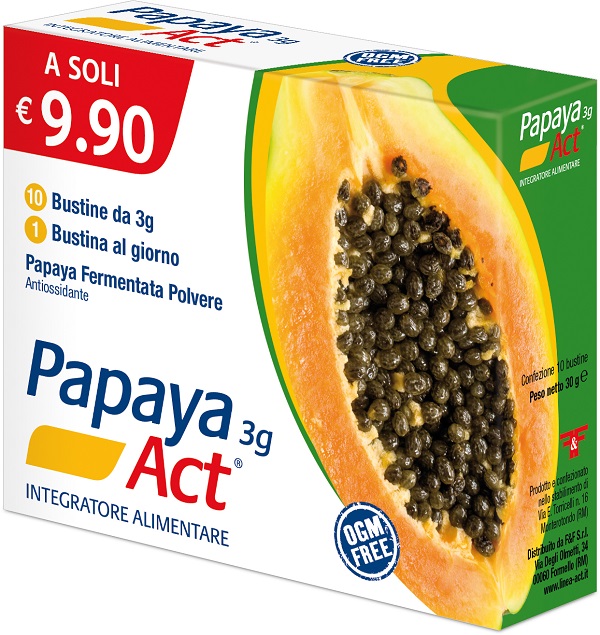 PAPAYA ACT 3G 10 BUSTINE - Farmacia Mastrangelo 