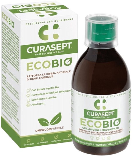CURASEPT COLLUTORIO ECOBIO 300 ML PHARMADENT - Farmacia Mastrangelo 